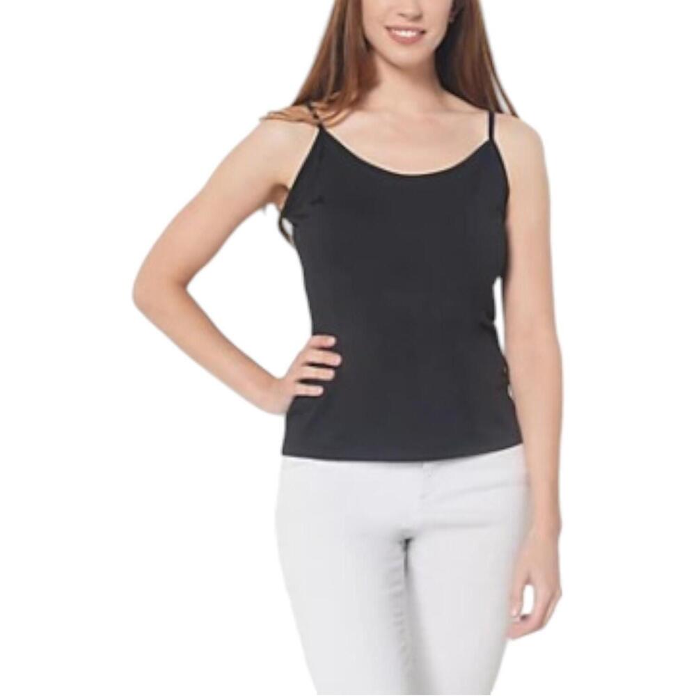 Truth + Style Essential Knit Spaghetti Strap Cami Black - Regular